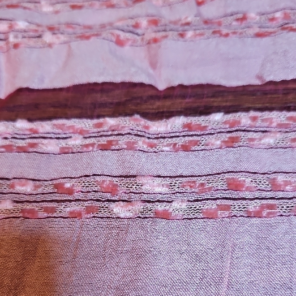 Pink Silk Shawl Scarf Wrap - Picture 4 of 7